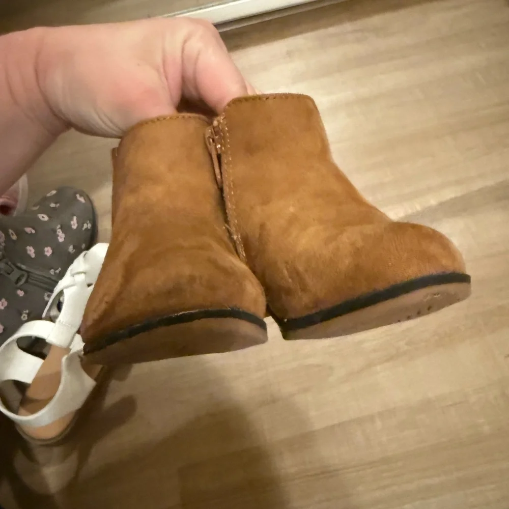 Cat & Jack Toddler Penelope Zipper Boots - Cognac 6T